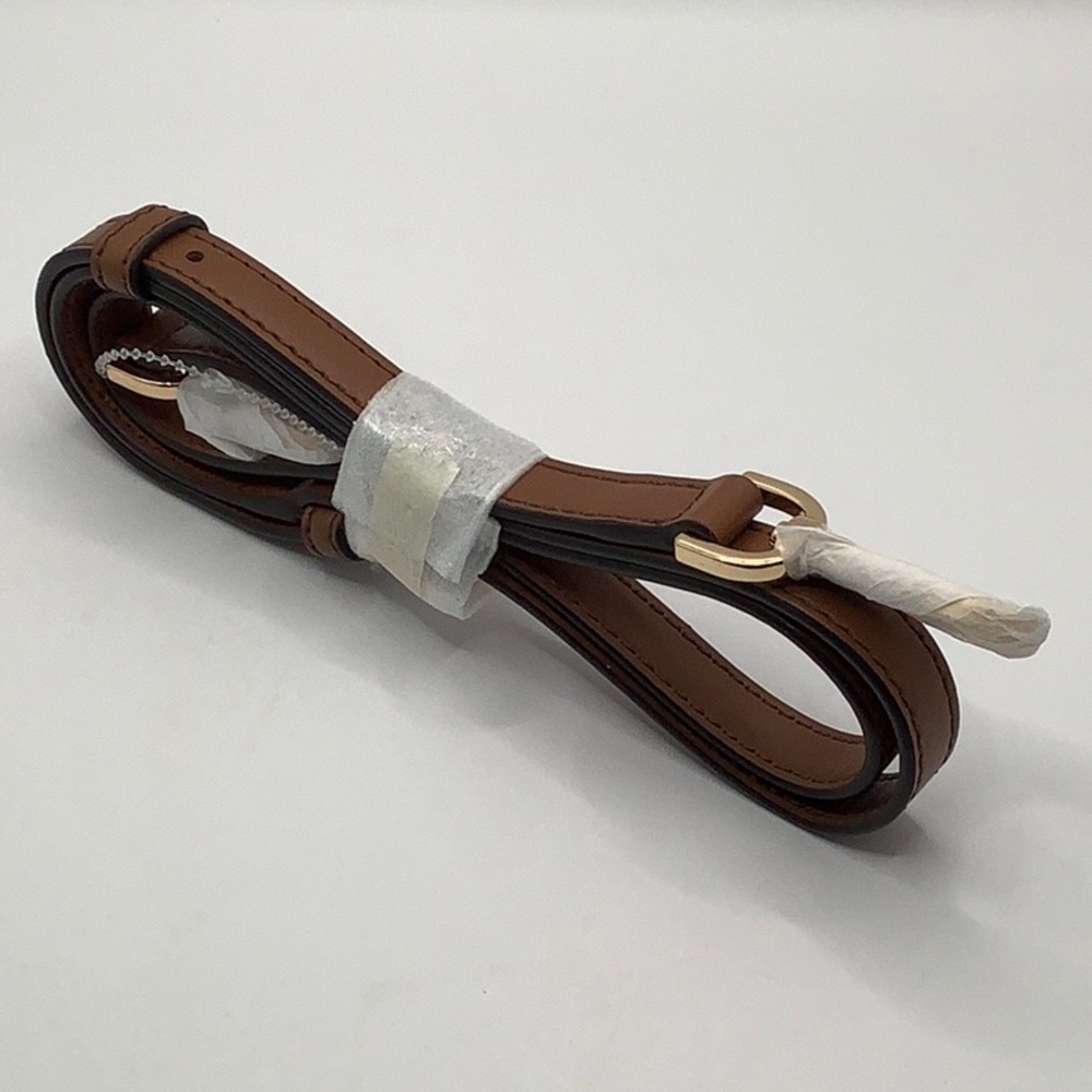 🤎NEW🤎Michael Kors Brown Smooth Leather Crossbody Replacement Strap - Picture 2 of 15